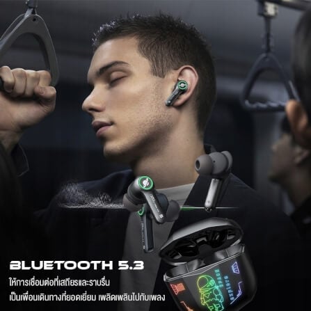 หูฟังเกมมิ่งไร้สาย Onikuma T36 มาพร้อมแสงไฟ RGB - อวกาศ_6